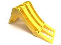 Radkeil Kunststoff gelb klappbar G36